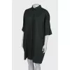 Dark green shirtdress