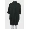 Dark green shirtdress