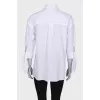 White shirt with tie cuffs