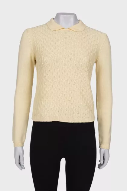 Yellow wool jumper