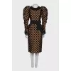 Vintage dress with lantern sleeve