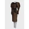 Vintage dress with lantern sleeve