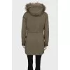 Parka with rabbit fur inside