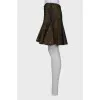 Pleated skirt with mesh