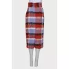 Woven midi skirt
