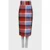 Woven midi skirt