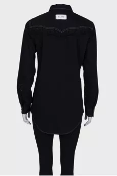 Black fringed shirt