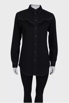 Black fringed shirt