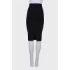 Tweed straight skirt
