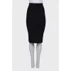 Tweed straight skirt