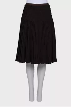 Вовняна плісирована спідниця