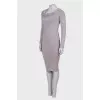 Gray dress body-con shape