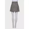 Skirt with houndstooth print
