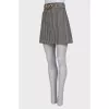 Skirt with houndstooth print