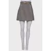 Skirt with houndstooth print