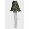 A-line embroidered skirt