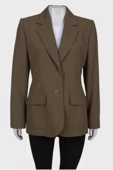 Classic green jacket with tag