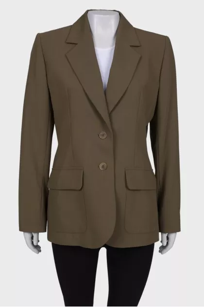 Classic green jacket with tag