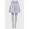Black and white pleated skirt