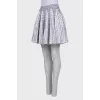 Black and white pleated skirt
