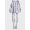 Black and white pleated skirt