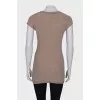 Wool tunic with front pockets