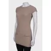 Wool tunic with front pockets