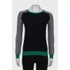 Combined color sweater