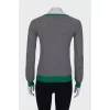 Combined color sweater