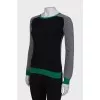 Combined color sweater