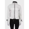 Anorak with fringed collar