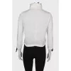Anorak with fringed collar