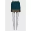 Turquoise skirt with beads