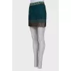 Turquoise skirt with beads