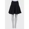 Black textured skirt