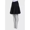 Black textured skirt