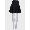 Black textured skirt
