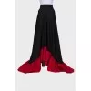 Vintage maxi skirt with ruffles