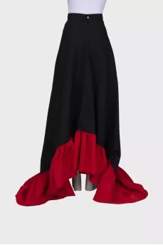 Vintage maxi skirt with ruffles