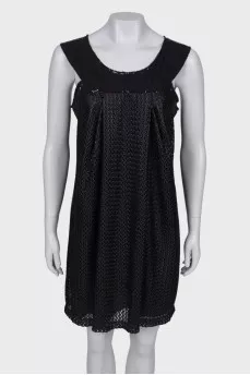 Black mesh dress