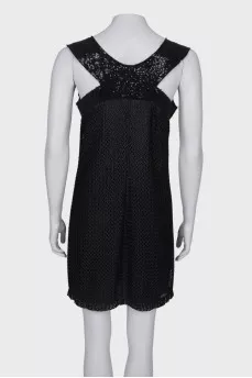 Black mesh dress