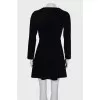 Velor black dress