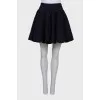 Black skirt with textile pattern