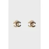 Earrings with brand logo