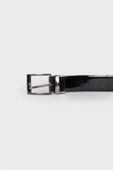 Lacquered black belt