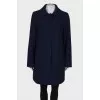 Wool dark blue coat