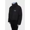 Cropped jacket with back zip