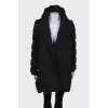 Black down jacket transformer