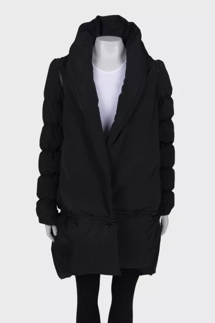 Black down jacket transformer