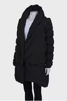 Black down jacket transformer